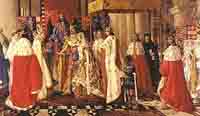 Le mariage de Jean de Gand et Blanche de Lancastre par Boardman Wright. Source : wiki/ Blanche de Lancastre/ domaine public
