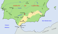 Territoires contrôlés par Ibn Hafsun à l'apogée de son pouvoir. Source : wiki/Omar Ben Hafsun/ licence : CC BY-SA 3.0