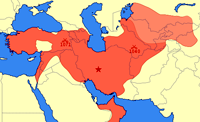 L'empire à la mort de Malik Chah Ier, 1092 (source wiki/Malik Chah Ier)