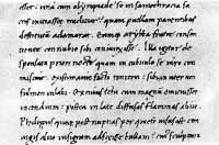 L'écriture de Niccolò de Niccoli (1364-1437), qui a servi d'origine aux caractères italiques. 