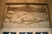 fresque commémorative du XVIIe siècle pour Bernard d'Italie (petit-fils de Charlemagne , roi d'Italie de 810 à 817), qui fut enterré dans la basilique, et pour Anselme I , archevêque de Milan de 813 à 818. Photo par Giovanni Dall'Orto , 25 avril 2007.