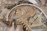 Oxyathres sur la mosaïque d'Alexandre. Source : wiki en anglais/ Oxyathres of Persia/ licence CC BY-SA 4.0