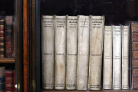 Exemplaire du British Museum de l'édition classique de l'Anthologie grecque en 5 tomes de van Bosch et van Lennep