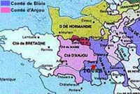 Carte Comté d'Anjou et de Blois