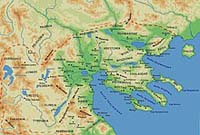 Le royaume de Macédoine en 336 av. jc. Source : /wiki/Royaume de Macédoine/ licence : CC BY-SA 3.0