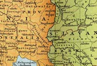 Hartingowe en Saxe orientale vers 1000 après JC (carte du 19ème siècle)