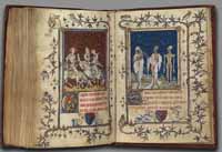 Jean Le Noir. Miniature du Psautier de Bonne de Luxembourg 1348-49 (Metropolitan Museum, N-Y). 