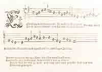 Christ lag in Todesbanden dans le livre de chant de Walter, 1524. Source : wiki/ Johann Walter (Blanckenmüller)/ domaine public