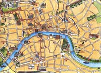 Plan de la ville de Pise