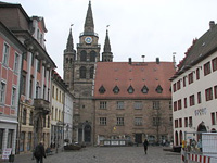 Centre-ville d'Ansbach, ville ou Rogier fut maître de Chapelle