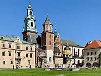 La Cathédrale du Wawel, lieu où les couronnements et les obsèques royaux étaient célébrés.