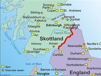 carte de l'Écosse médiévale