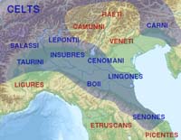 Les peuples de la Gaule cisalpine 391-192 av. jc (sources : wiki/Insubres)
