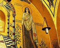 Mosaïque représentant Eugénie d'Alsace, dans la Chapelle des Larmes du Couvent du Mont Sainte-Odile