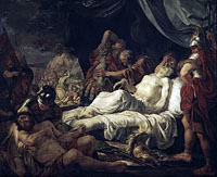 tableau représentant Pélopidas après la bataille de Cynoscéphales (Galerie nationale Tretyakov (Moscou))