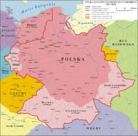 La Pologne entre 992 et 1025.