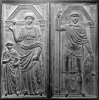 Serena avec son mari Stilicon et son fils Eucher, vers 395/400.
