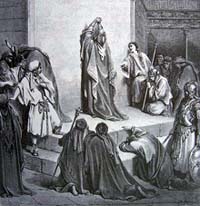 David inconsolable de la mort d'Absalom, Gustave Doré (1866)