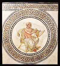 Mosaïque représentant Anaximandre.
