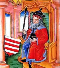 Othon III de Bavière ou Othon III de Wittelsbach Duc de Basse Bavière de 1290 à 1312 et roi de Hongrie du 4 août 1305 au 1er mai 1308 sous le nom Béla V. Source : wiki/Othon III de Bavière/ domaine public