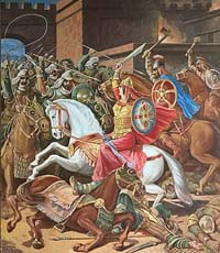 Dernière bataille de la reine Pharandzem (source wiki/ Rubik Kocharian)