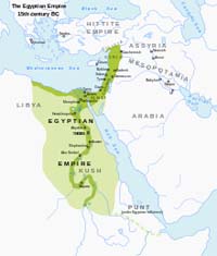 L'étendue de l'Égypte antique à son apogée. Source : wiki/Égypte antique/ licence : CC BY-SA 3.0