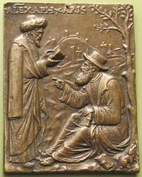 Andrea Briosco, Aristote et Alexandre d'Aphrodise.