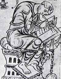 Paul Orose Prêtre et apologiste du 5ème siècle (Miniature tirée d'un manuscrit de Saint-Epure)