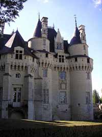 Vue du Château d'Ussé. 