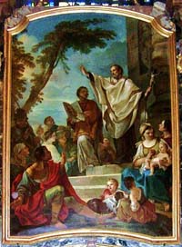 La prédication de Saint Ferréol et Saint Ferjeux, par Charles-Joseph Natoire, Cathédrale Saint-Jean de Besançon