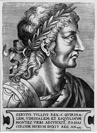 Servius Tullius 6ème roi de Rome