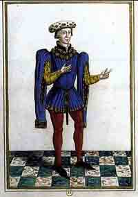 Portrait sur parchemin, de Jean de Montagu. Source : wiki/ Jean de Montagu/ licence : CC BY-SA 4.0