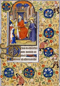 Miniature extraite du Livre des heures de Marguerite d'Orléans