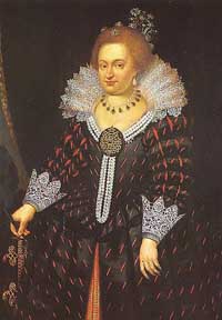 Portrait d'Éléonore de Bourbon-Condé (1587-1619), épouse de Philippe-Guillaume d'Orange. Source : wiki/Éléonore de Bourbon-Condé/ domaine public