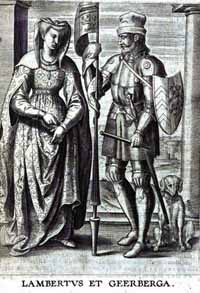 Lambert Ier de Louvain et son épouse Gerberge