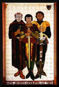 Jean Pasquerel (à gauche) chapelain de Jeanne d'Arc
