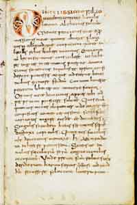 Un folio du ms. C 78 de Zurich (9ème siècle), évoquant un éloge à Charlemagne attribué à Angilbert. Source : wiki/ Angilbert/ licence :CC BY-SA 4.0