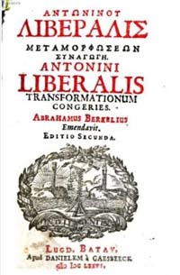Antoninus Liberalis Transformationum congeries, 1676 edition