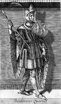 Thierry IV de Frise occidentale Comte en Frise Occidentale de 1039 à 1049 (extrait d'un ouvrage du 16ème siècle)