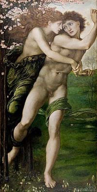 Phyllis et Demophoon par Edward Burne-Jones (Musée et galerie d'art de Birmingham). Source : wiki/ Démophon fils de Thésée/ domaine public