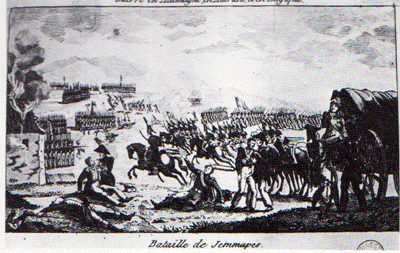 Bataille de Jemmapes, gravure anonyme,musée Carnavalet