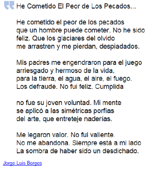 He Cometido El Peor de Los Pecados..( J'ai commis les pires péchés..) Poème de Luis Vélez de Guevara